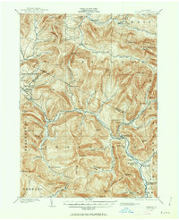 preview thumbnail of historical topo map of Phoenicia, NY in 1900