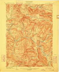 historical topo map of Phoenicia, Ulster County, NY in 1903