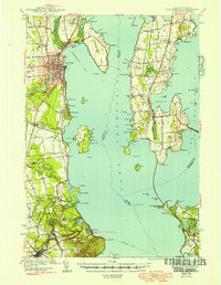 preview thumbnail of historical topo map of Clinton County, NY in 1943