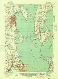 preview thumbnail of historical topo map of Clinton County, NY in 1943