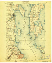 1906 Map of Grand Isle County, VT, 1916 Print