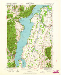 Download a high-resolution, GPS-compatible USGS topo map for Port Henry, NY (1963 edition)