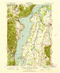 preview thumbnail of historical topo map of Essex County, NY in 1945