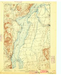 1898 Map of Vergennes, VT, 1901 Print
