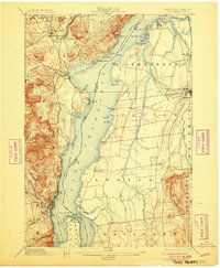 1898 Map of Vergennes, VT, 1905 Print