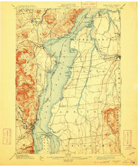 1898 Map of Vergennes, VT, 1909 Print