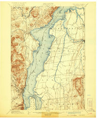 1898 Map of Vergennes, VT, 1921 Print