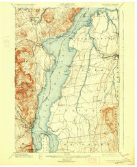 1898 Map of Vergennes, VT, 1928 Print