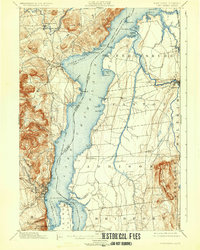 1898 Map of Vergennes, VT, 1932 Print