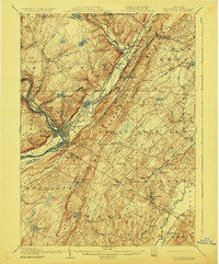 1908 Map of Port Jervis, 1923 Print