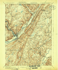 1908 Map of Port Jervis, NY, 1930 Print