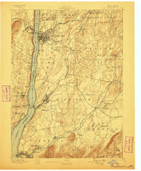 1894 Map of Poughkeepsie, 1899 Print