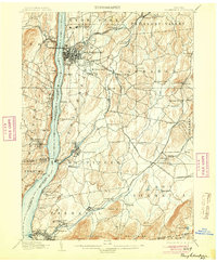 1903 Map of Poughkeepsie, 1904 Print