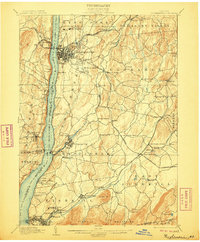 1903 Map of Poughkeepsie, 1906 Print