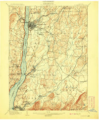 1903 Map of Poughkeepsie, 1908 Print
