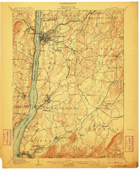 1903 Map of Poughkeepsie, 1910 Print