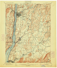 1903 Map of Poughkeepsie, 1913 Print
