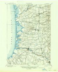 1895 Map of Pulaski, 1947 Print
