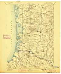 1895 Map of Jefferson County, NY, 1899 Print