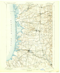 1895 Map of Oswego County, NY, 1933 Print