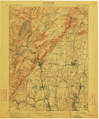 1910 Map of Ramapo, 1912 Print
