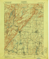 1910 Map of Ramapo, 1918 Print