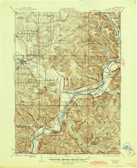 Download a high-resolution, GPS-compatible USGS topo map for Randolph, NY (1945 edition)