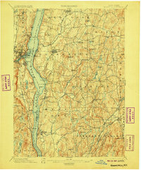Download a high-resolution, GPS-compatible USGS topo map for Rhinebeck, NY (1907 edition)
