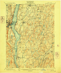 Download a high-resolution, GPS-compatible USGS topo map for Rhinebeck, NY (1909 edition)
