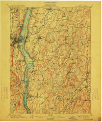 Download a high-resolution, GPS-compatible USGS topo map for Rhinebeck, NY (1912 edition)