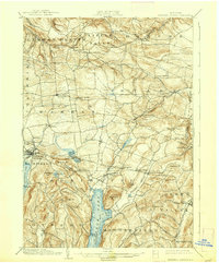 1903 Map of Richfield Springs, NY, 1938 Print