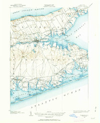 1903 Map of Riverhead, 1963 Print