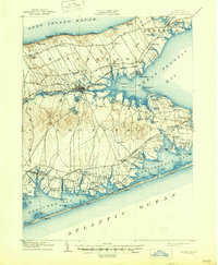 1904 Map of Riverhead, 1947 Print