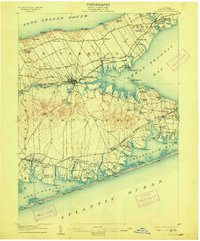 1904 Map of Riverhead, 1915 Print