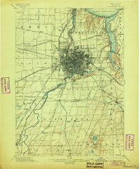 1898 Map of Rochester, 1905 Print