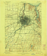 1898 Map of Rochester, 1908 Print