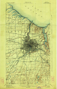 1920 Map of Rochester, NY, 1923 Print