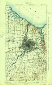 Download a high-resolution, GPS-compatible USGS topo map for Rochester, NY (1933 edition)