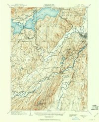 1901 Map of Rosendale, 1961 Print