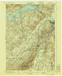1903 Map of Rosendale, 1940 Print