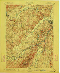 1903 Map of Rosendale, 1912 Print