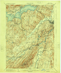 1903 Map of Rosendale, 1924 Print