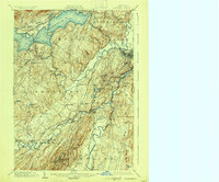 1903 Map of Rosendale, 1930 Print