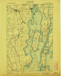 preview thumbnail of historical topo map of Clinton County, NY in 1907