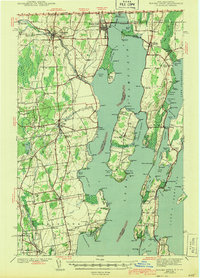 Download a high-resolution, GPS-compatible USGS topo map for Rouses Point, NY (1943 edition)