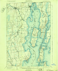 preview thumbnail of historical topo map of Rouses Point, NY in 1907