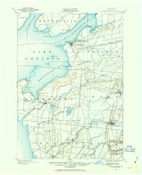1893 Map of Sackets Harbor, NY, 1963 Print