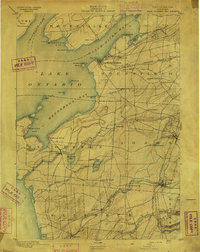 1895 Map of Sackets Harbor, NY