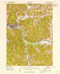 Download a high-resolution, GPS-compatible USGS topo map for Salamanca, NY (1954 edition)