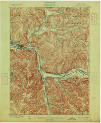 Download a high-resolution, GPS-compatible USGS topo map for Salamanca, NY (1913 edition)
